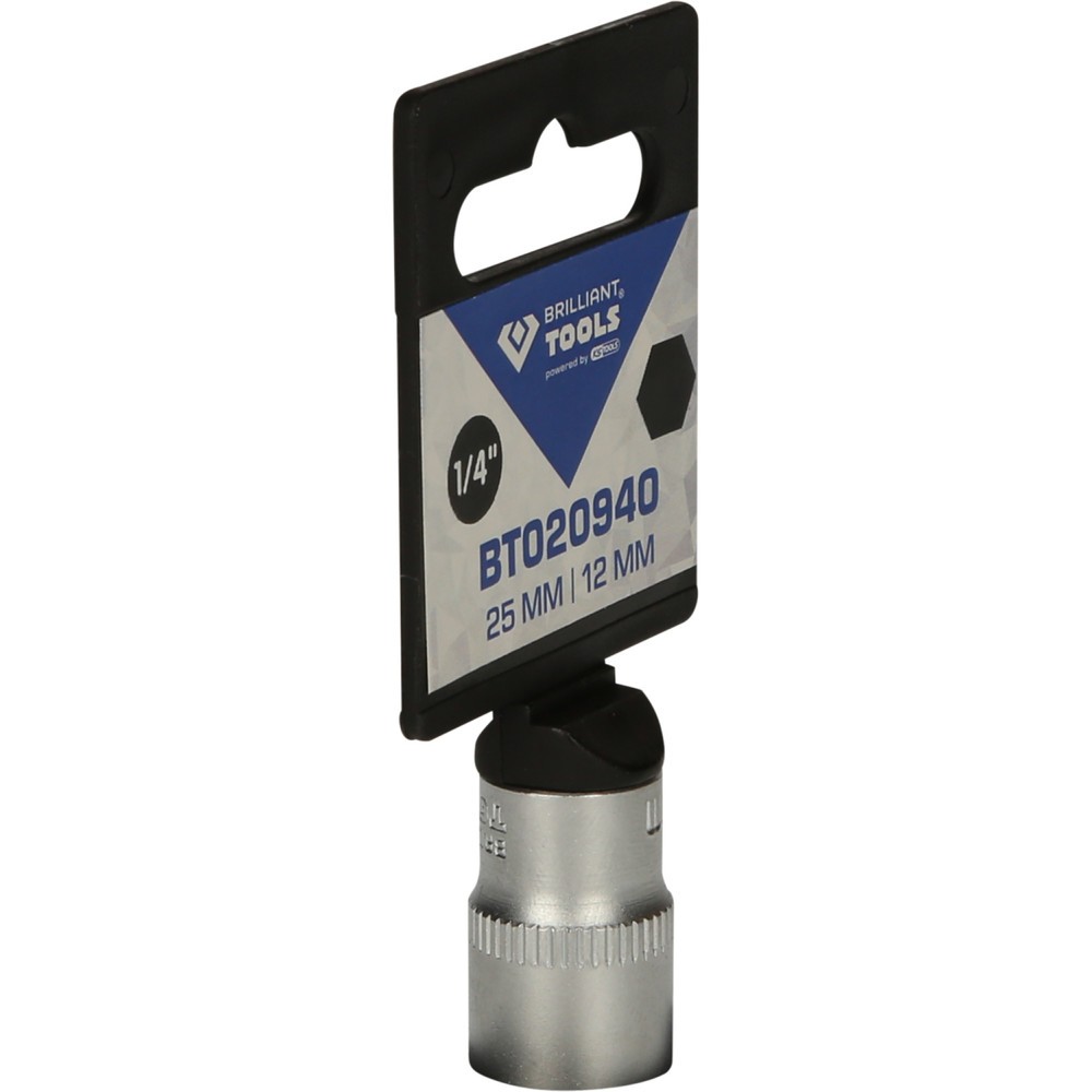 Produktabbildung Nr. 8: BRILLIANT TOOLS 1/4" Sechskant-Stecknuss, 12 mm