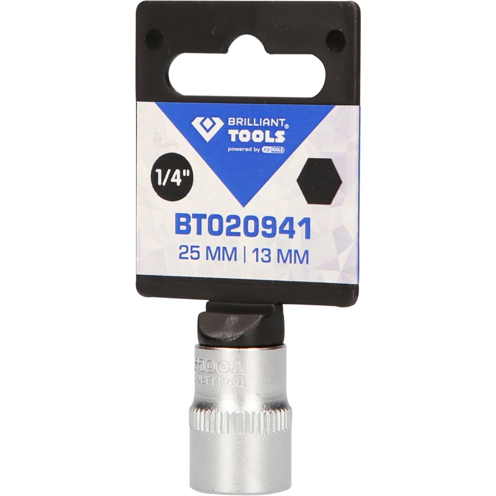 Produktabbildung Nr. 5: BRILLIANT TOOLS 1/4" Sechskant-Stecknuss, 13 mm