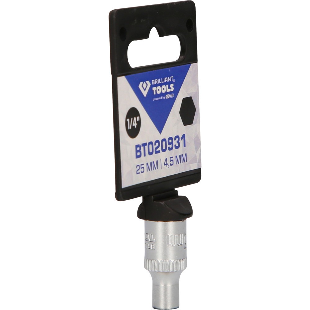 Produktabbildung Nr. 8: BRILLIANT TOOLS 1/4" Sechskant-Stecknuss, 4,5 mm