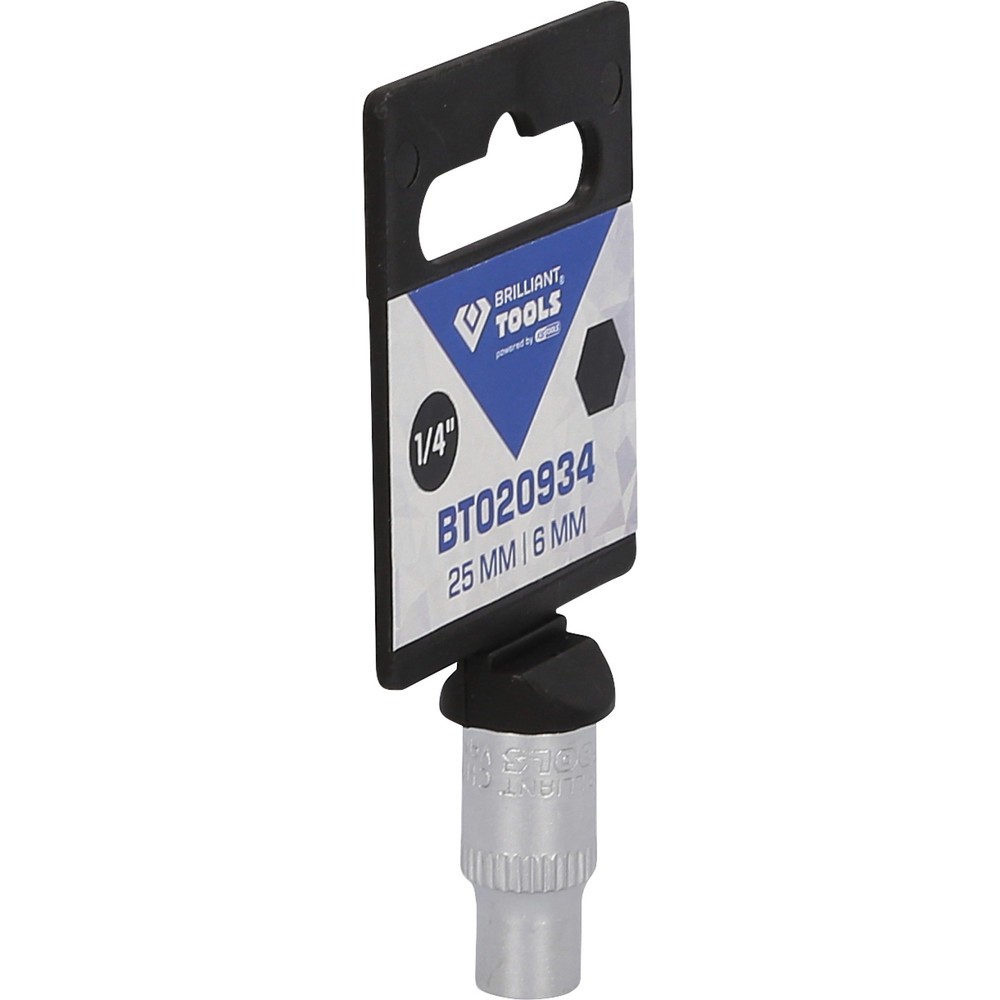 Produktabbildung Nr. 8: BRILLIANT TOOLS 1/4" Sechskant-Stecknuss, 6 mm