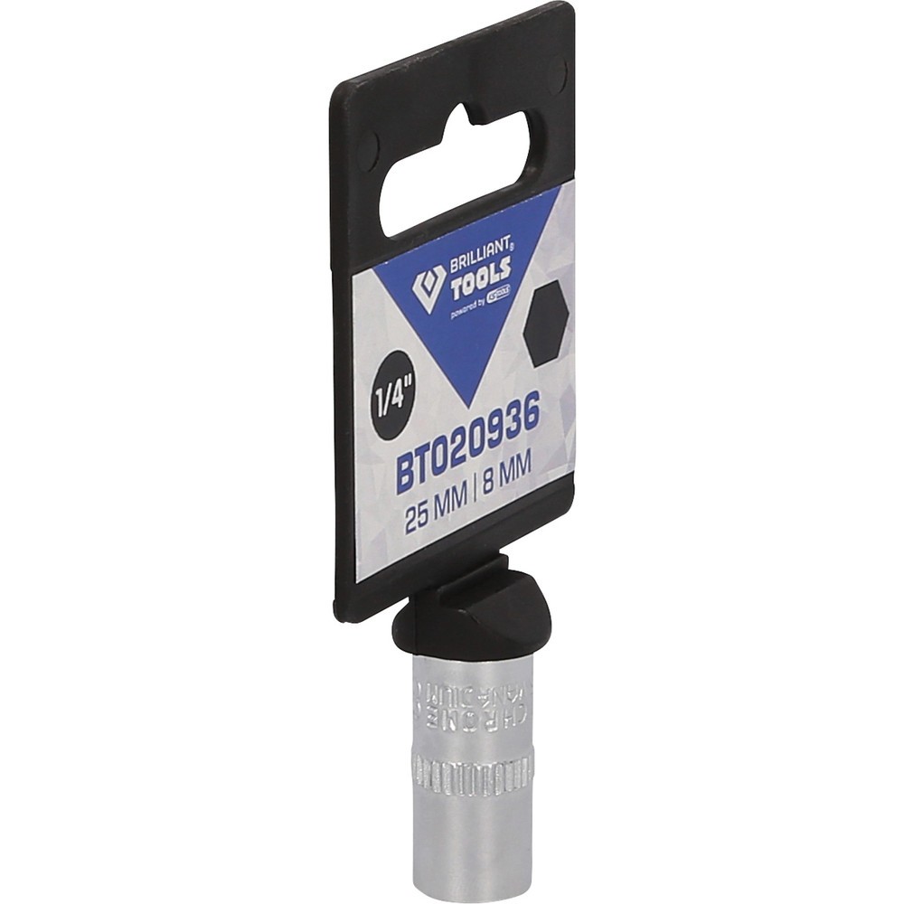 Produktabbildung Nr. 8: BRILLIANT TOOLS 1/4" Sechskant-Stecknuss, 8 mm