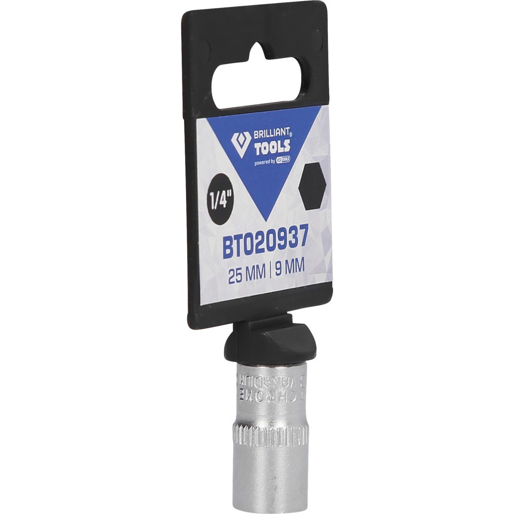Produktabbildung Nr. 8: BRILLIANT TOOLS 1/4" Sechskant-Stecknuss, 9 mm