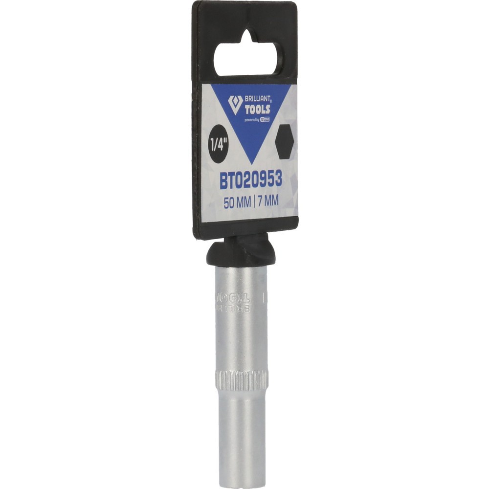 Produktabbildung Nr. 9: BRILLIANT TOOLS 1/4" Sechskant-Stecknuss, lange Ausführung, 7 mm