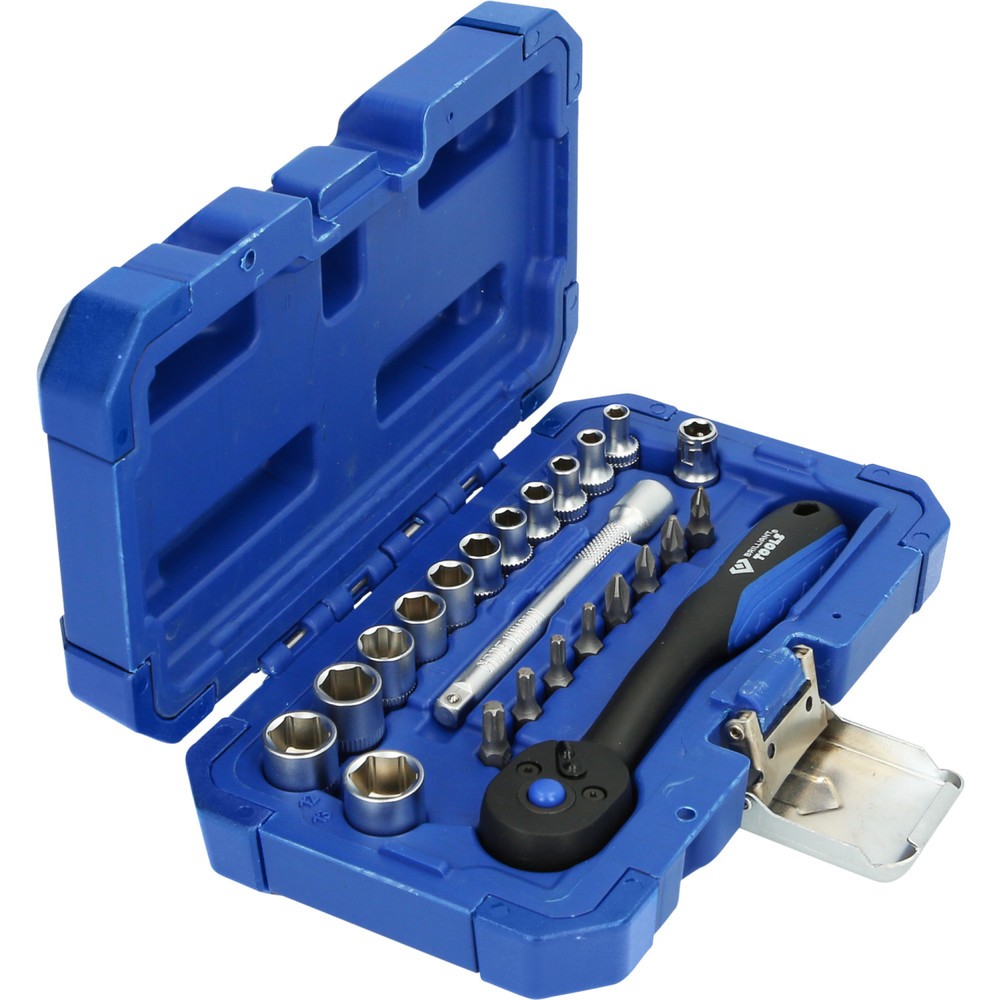Produktabbildung Nr. 4: BRILLIANT TOOLS 1/4" Steckschlüssel-Satz, 23-tlg