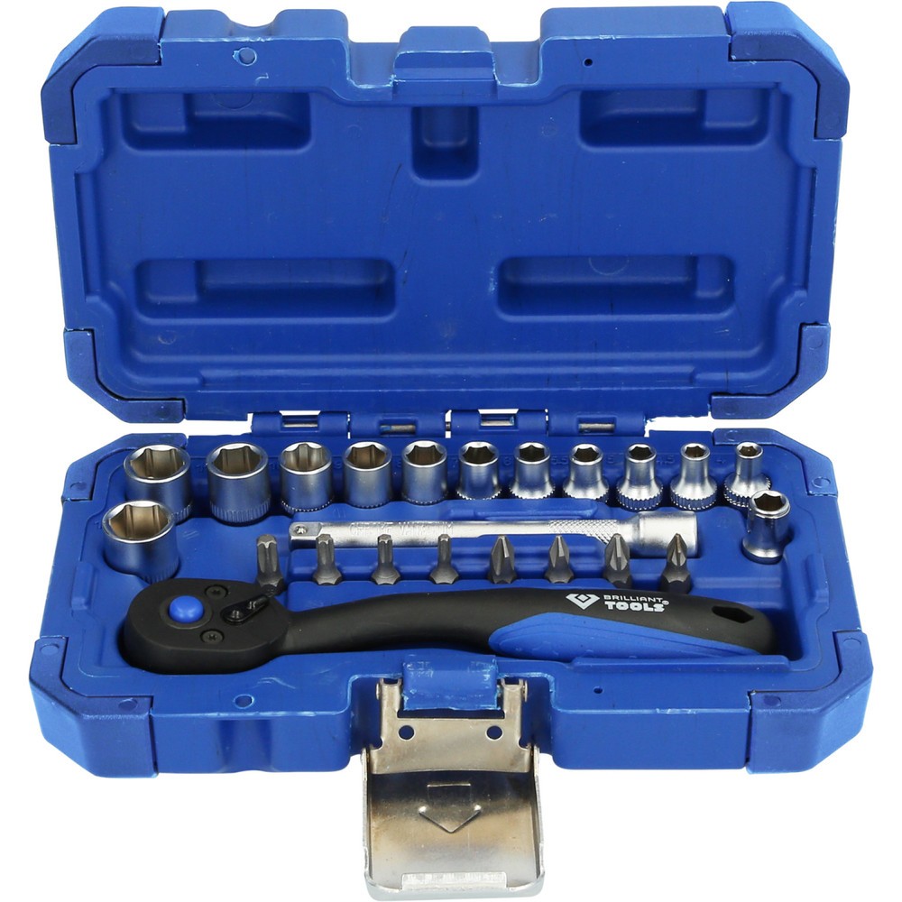 Produktabbildung Nr. 7: BRILLIANT TOOLS 1/4" Steckschlüssel-Satz, 23-tlg