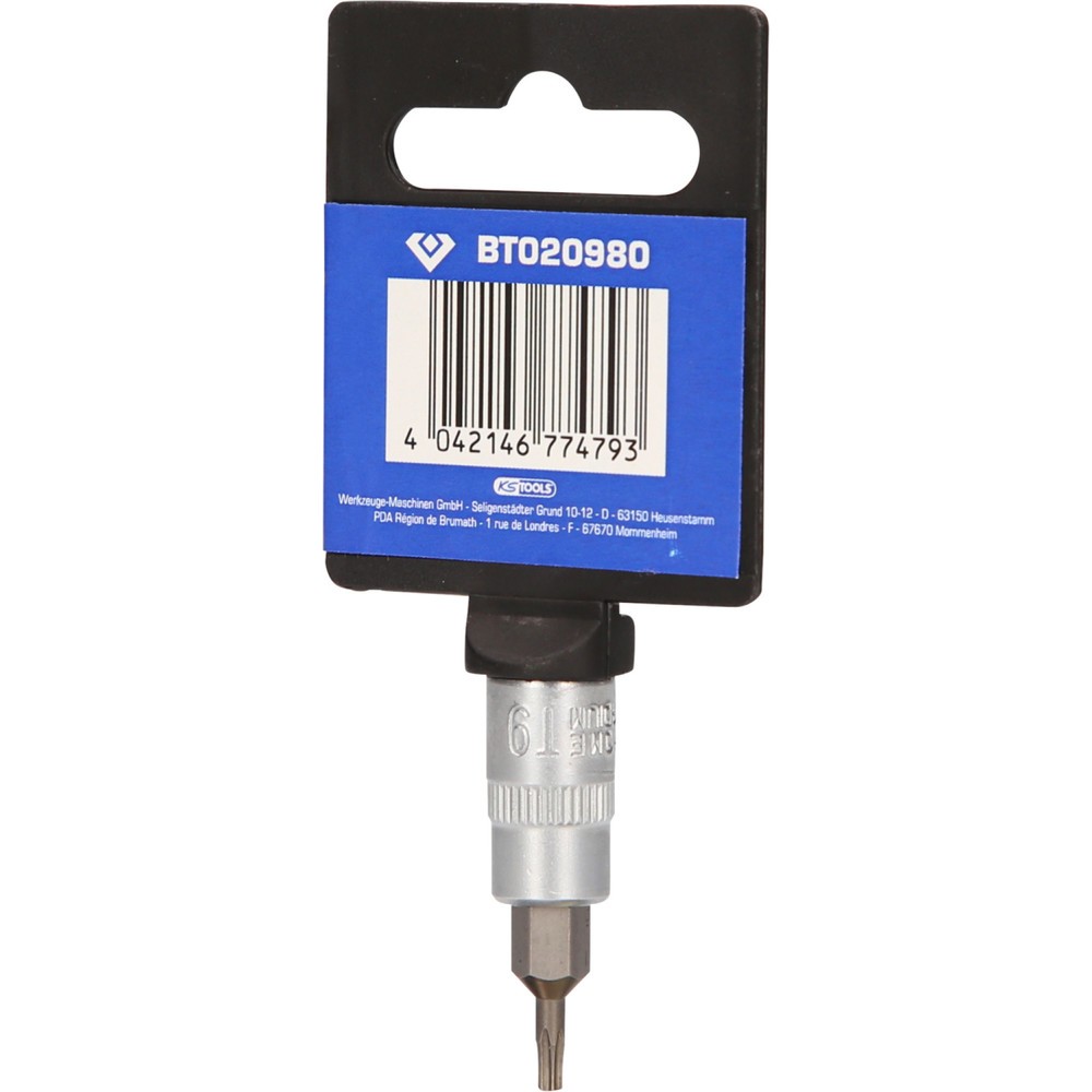 Produktabbildung Nr. 7: BRILLIANT TOOLS 1/4" Torx-Bit-Stecknuss, mit Stirnlochbohrung, TB9