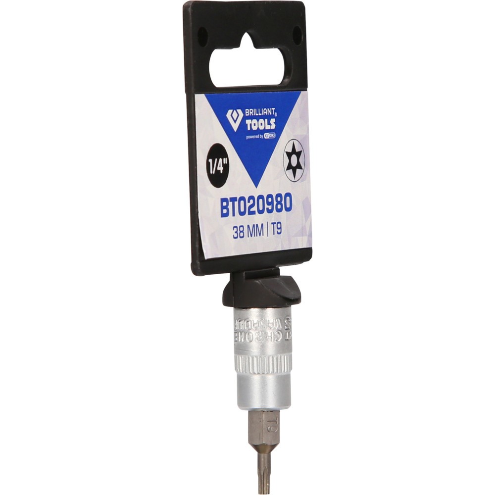 Produktabbildung Nr. 8: BRILLIANT TOOLS 1/4" Torx-Bit-Stecknuss, mit Stirnlochbohrung, TB9