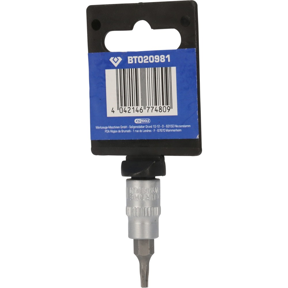 Produktabbildung Nr. 7: BRILLIANT TOOLS 1/4" Torx-Bit-Stecknuss, mit Stirnlochbohrung, TB10