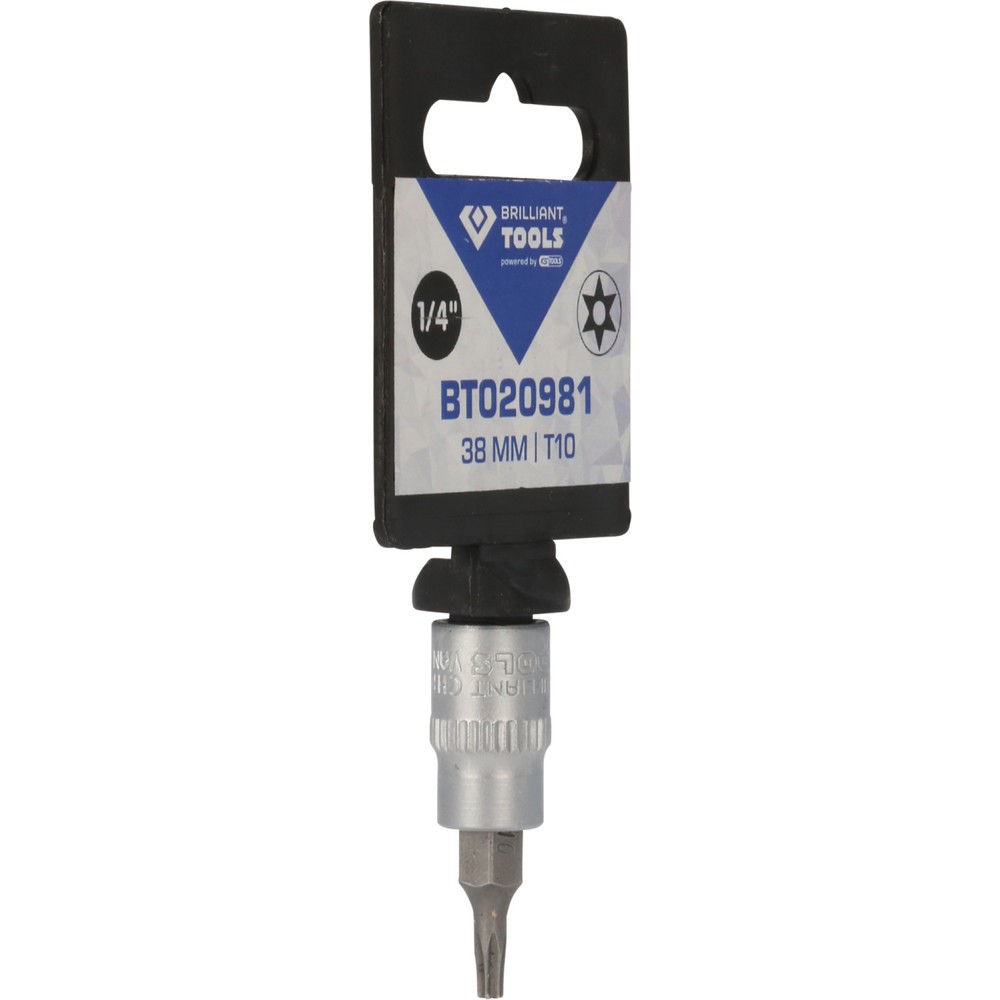 Produktabbildung Nr. 8: BRILLIANT TOOLS 1/4" Torx-Bit-Stecknuss, mit Stirnlochbohrung, TB10