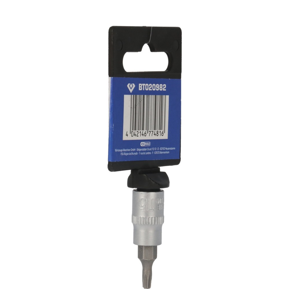 Produktabbildung Nr. 6: BRILLIANT TOOLS 1/4" Torx-Bit-Stecknuss, mit Stirnlochbohrung, TB15