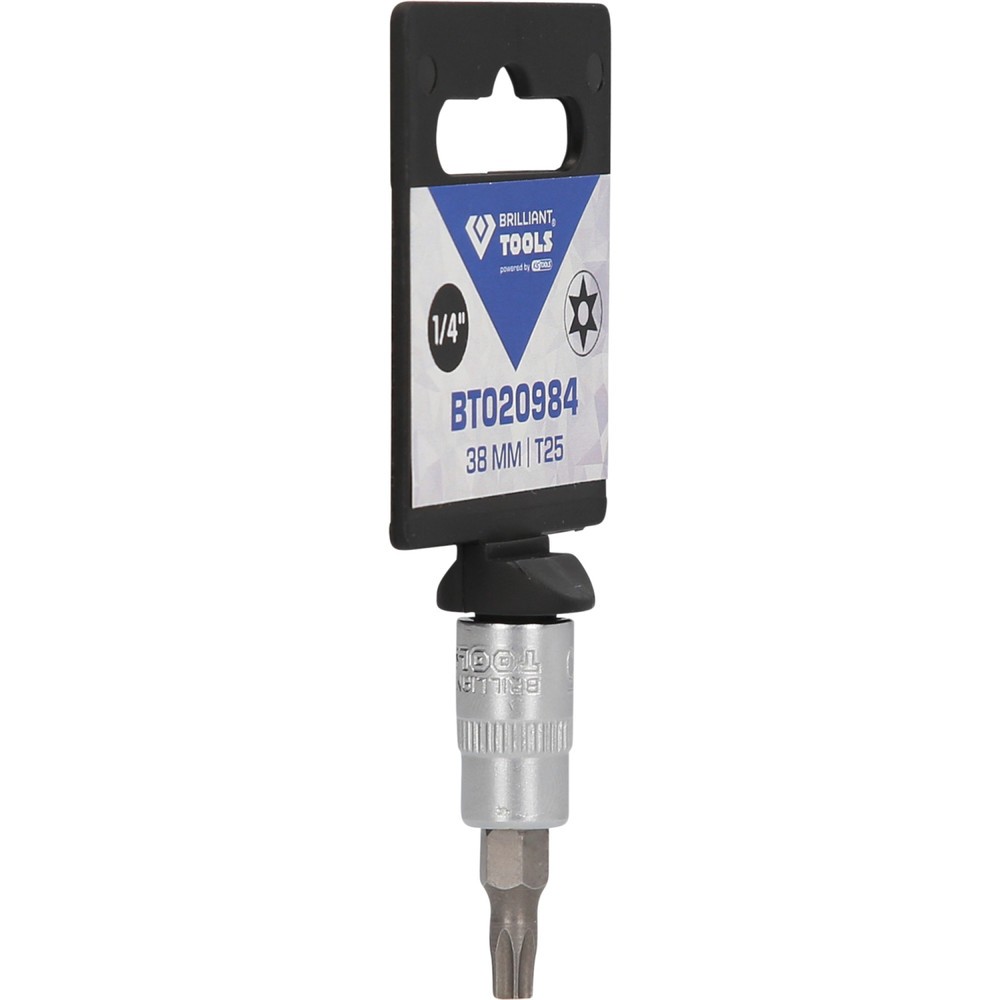 Produktabbildung Nr. 8: BRILLIANT TOOLS 1/4" Torx-Bit-Stecknuss, mit Stirnlochbohrung, TB25