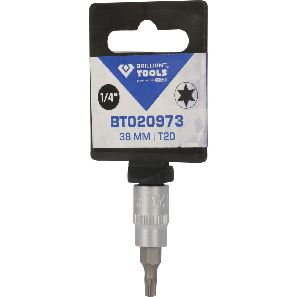 Produktabbildung Nr. 5: BRILLIANT TOOLS 1/4" Torx-Bit-Stecknuss, T20