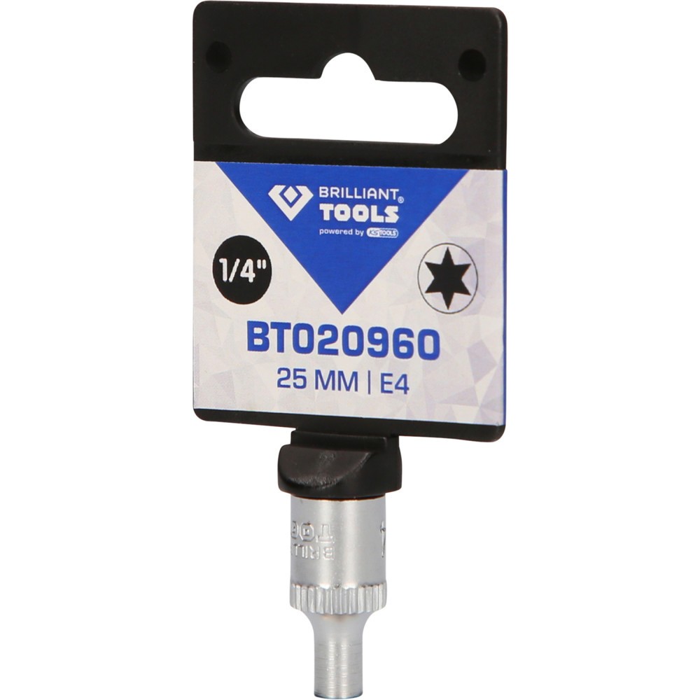 Produktabbildung Nr. 5: BRILLIANT TOOLS 1/4" Torx-E-Stecknuss, E4