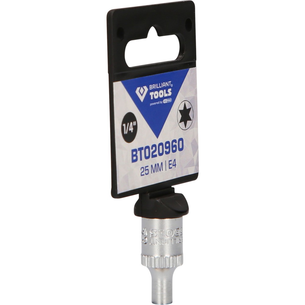Produktabbildung Nr. 8: BRILLIANT TOOLS 1/4" Torx-E-Stecknuss, E4