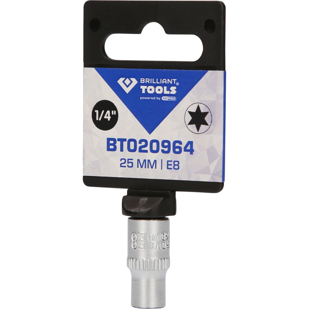 Produktabbildung Nr. 5: BRILLIANT TOOLS 1/4" Torx-E-Stecknuss, E8