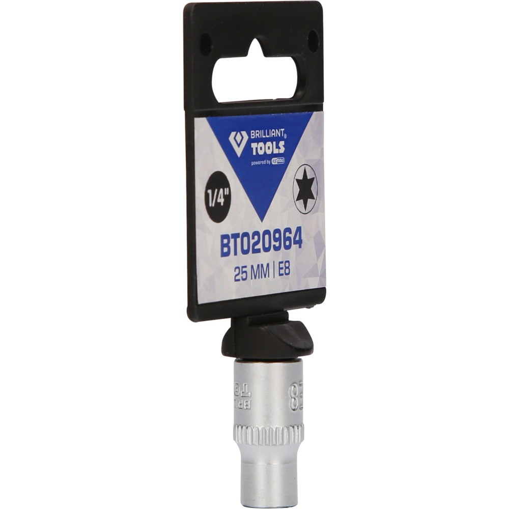 Produktabbildung Nr. 8: BRILLIANT TOOLS 1/4" Torx-E-Stecknuss, E8