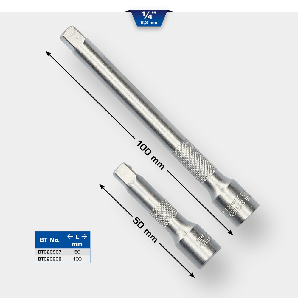 Produktabbildung Nr. 10: BRILLIANT TOOLS 1/4" Verlängerung 100 mm