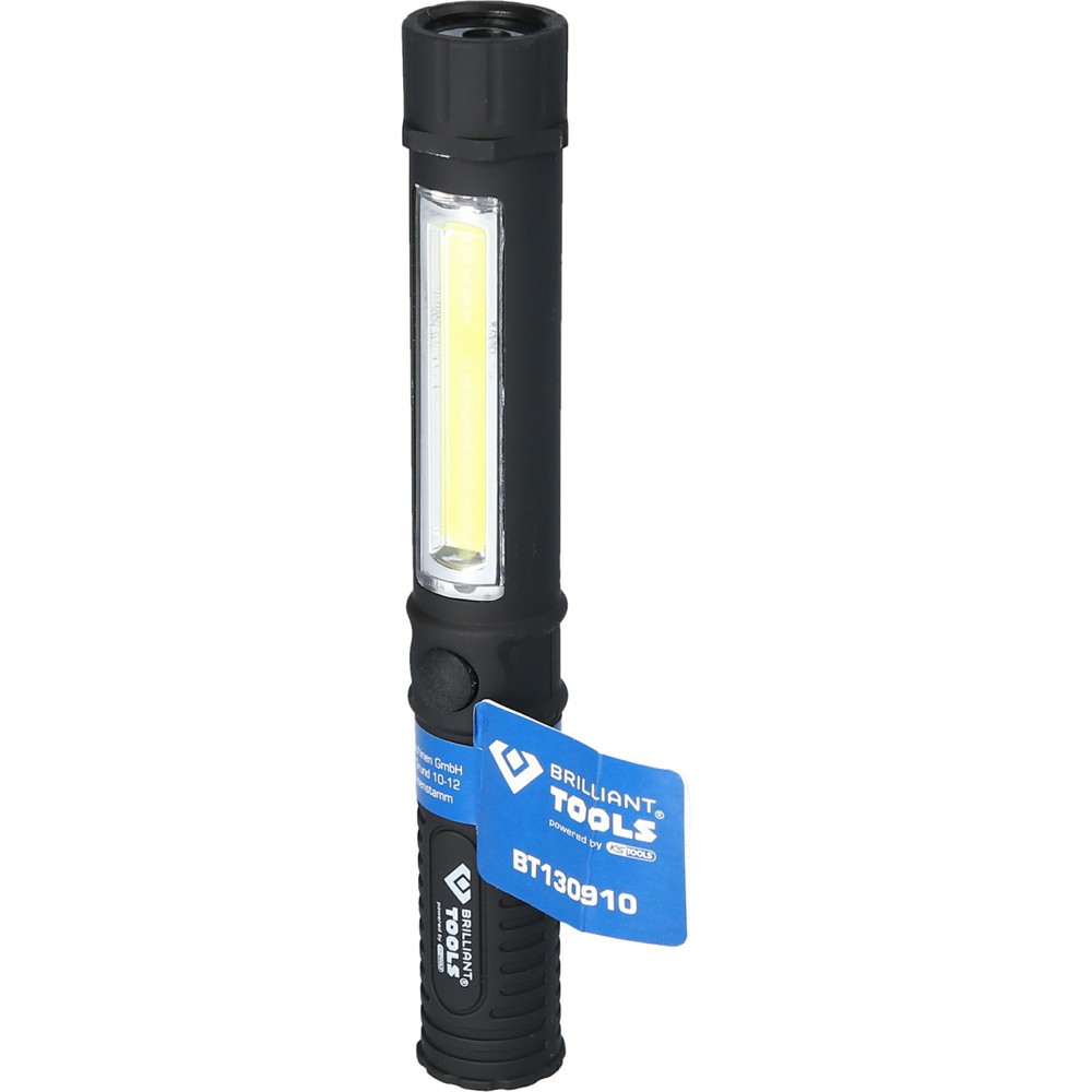 Produktabbildung Nr. 20: BRILLIANT TOOLS 2 in 1 COB-Taschenlampe mit 140 Lumen
