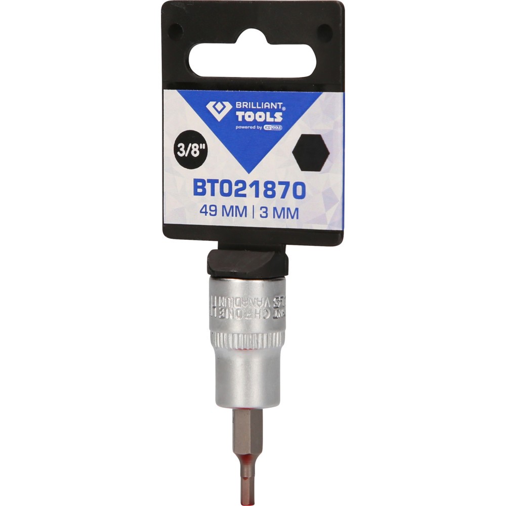 Produktabbildung Nr. 5: BRILLIANT TOOLS 3/8" Innensechskant Bit-Stecknuss, 3 mm