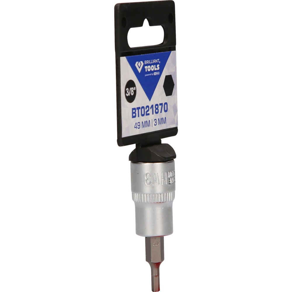 Produktabbildung Nr. 8: BRILLIANT TOOLS 3/8" Innensechskant Bit-Stecknuss, 3 mm