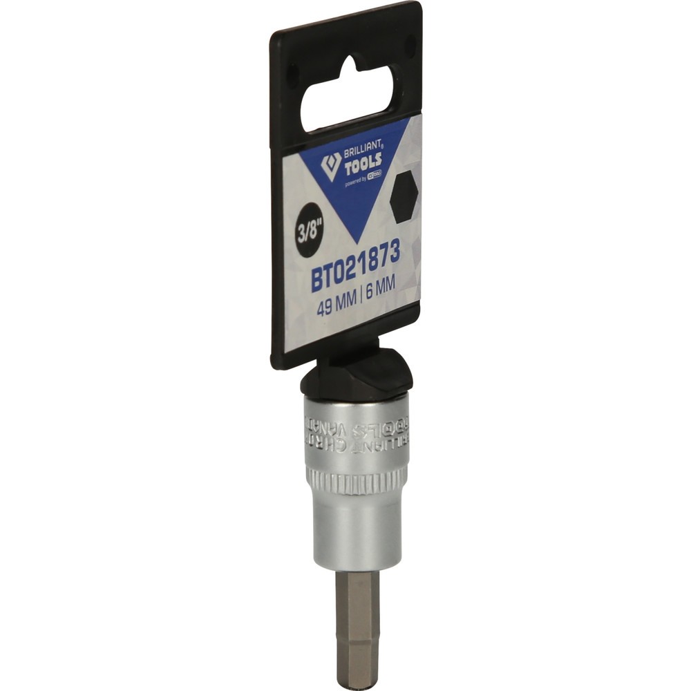 Produktabbildung Nr. 8: BRILLIANT TOOLS 3/8" Innensechskant Bit-Stecknuss, 6 mm