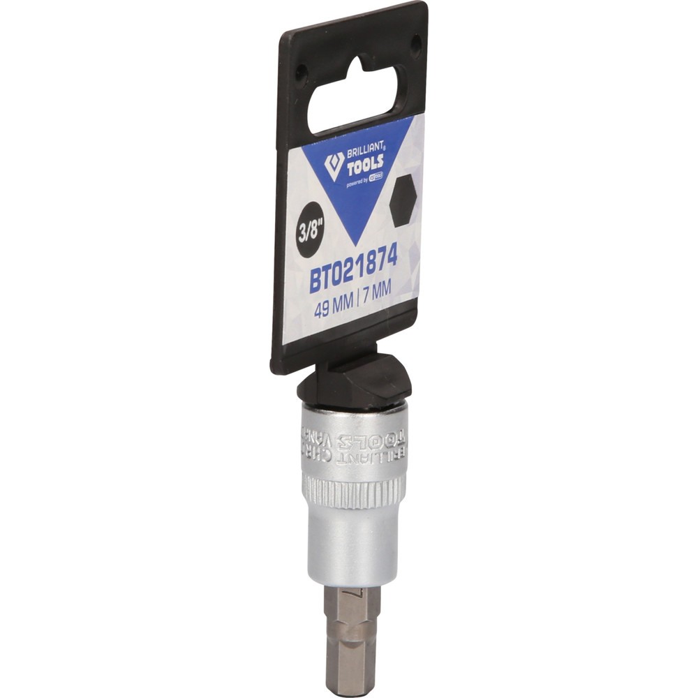 Produktabbildung Nr. 8: BRILLIANT TOOLS 3/8" Innensechskant Bit-Stecknuss, 7 mm