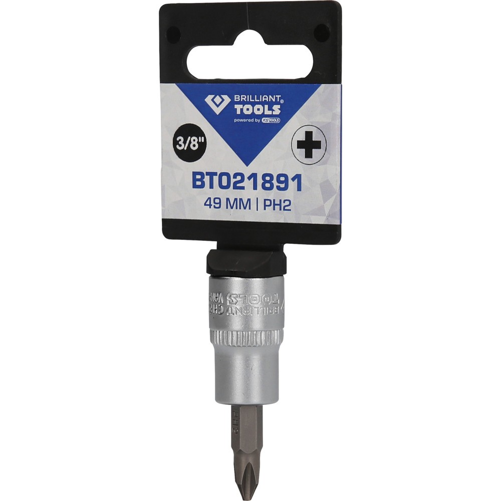 Produktabbildung Nr. 5: BRILLIANT TOOLS 3/8" PH Kreuzschlitz Bit-Stecknuss, PH2
