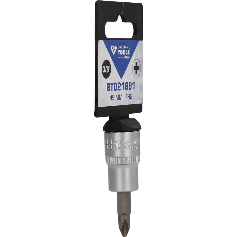 Produktabbildung Nr. 8: BRILLIANT TOOLS 3/8" PH Kreuzschlitz Bit-Stecknuss, PH2