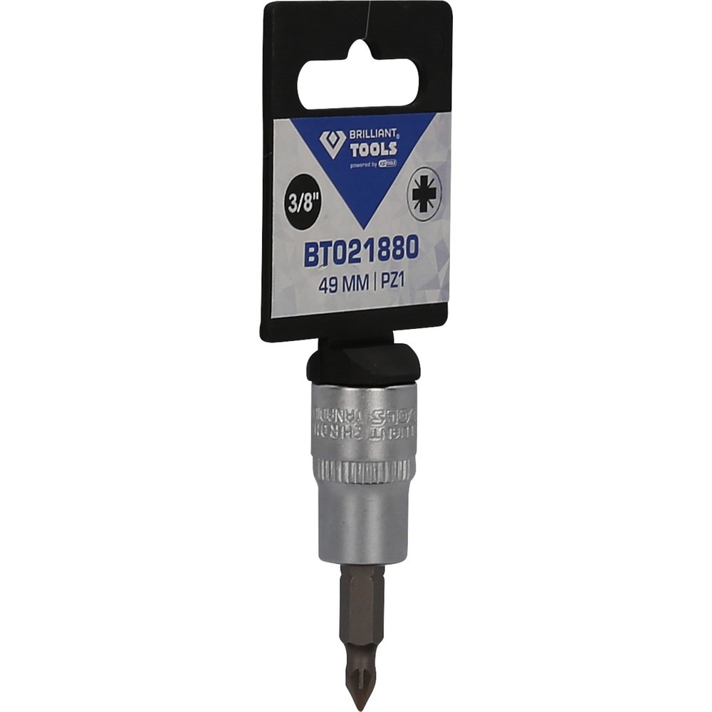 Produktabbildung Nr. 8: BRILLIANT TOOLS 3/8" PZ Kreuzschlitz Bit-Stecknuss, PZ1