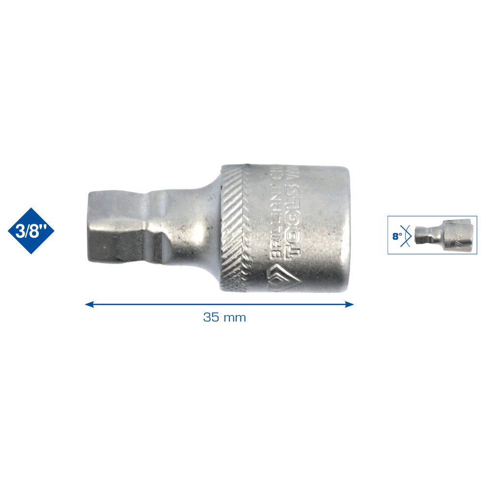 Produktabbildung Nr. 3: BRILLIANT TOOLS 3/8" Schwenkbare Verlängerung, 35 mm