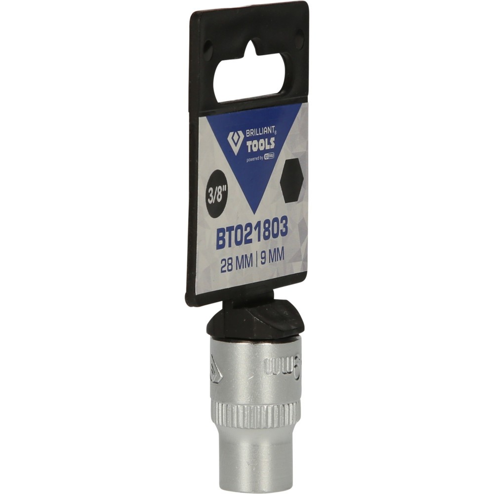 Produktabbildung Nr. 8: BRILLIANT TOOLS 3/8" Sechskant-Stecknuss, 9 mm