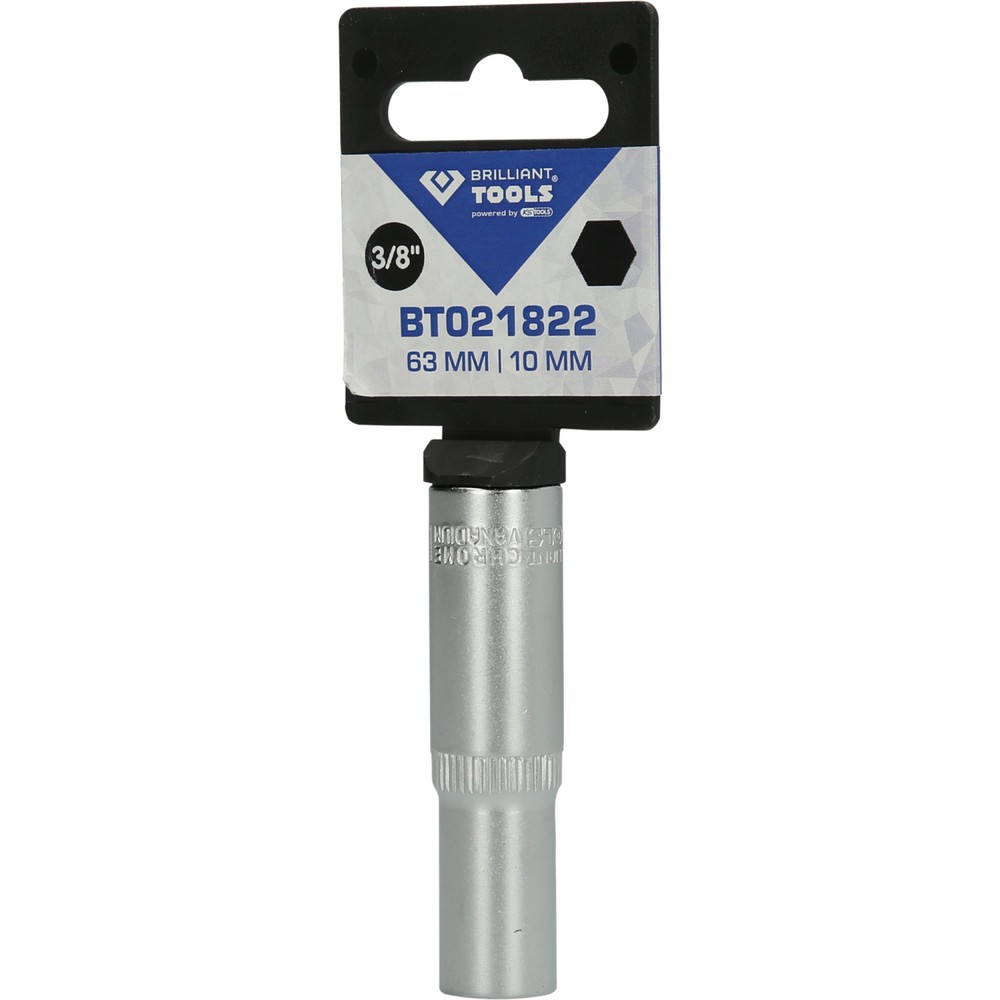 Produktabbildung Nr. 5: BRILLIANT TOOLS 3/8" Sechskant-Stecknuss, lange Ausführung, 10 mm