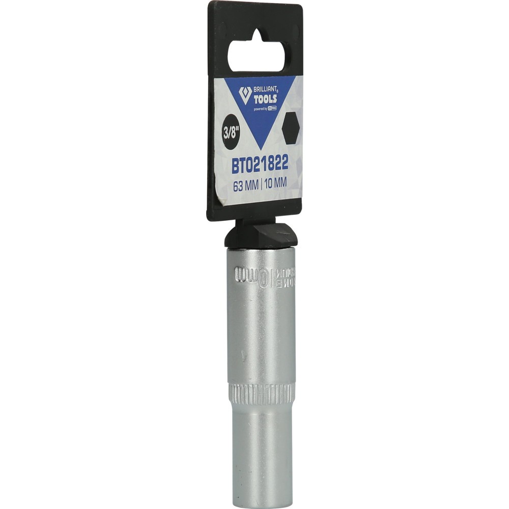 Produktabbildung Nr. 8: BRILLIANT TOOLS 3/8" Sechskant-Stecknuss, lange Ausführung, 10 mm