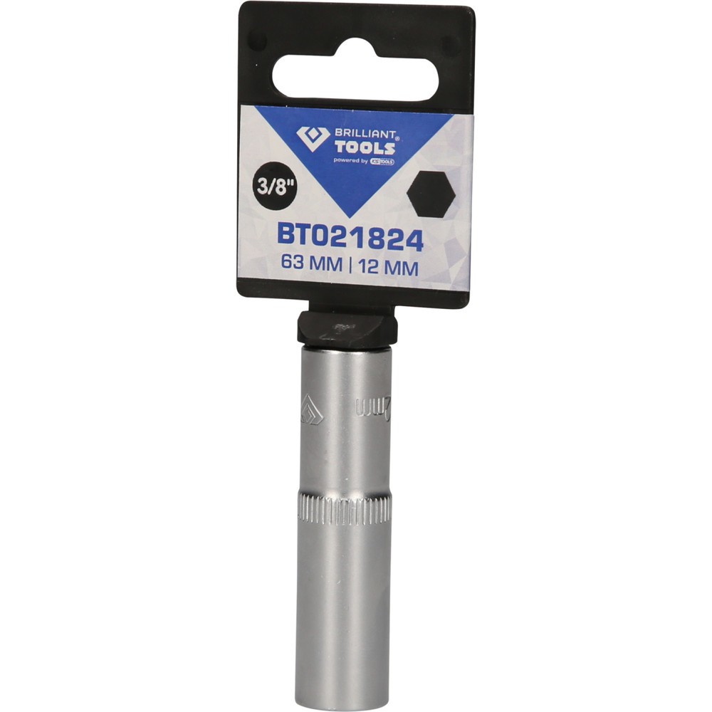 Produktabbildung Nr. 5: BRILLIANT TOOLS 3/8" Sechskant-Stecknuss, lange Ausführung, 12 mm