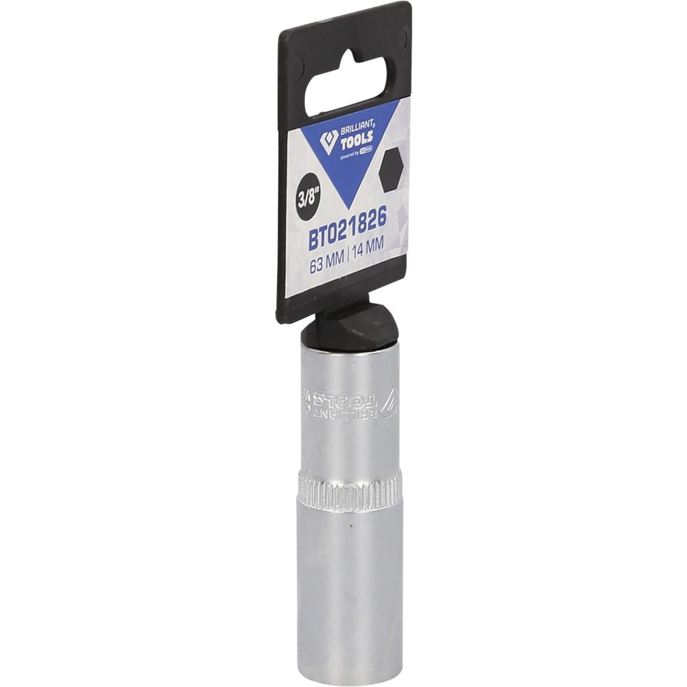 Produktabbildung Nr. 8: BRILLIANT TOOLS 3/8" Sechskant-Stecknuss, lange Ausführung, 14 mm