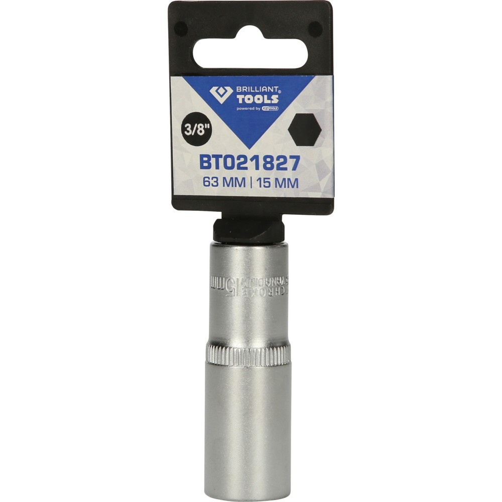 Produktabbildung Nr. 5: BRILLIANT TOOLS 3/8" Sechskant-Stecknuss, lange Ausführung, 15 mm
