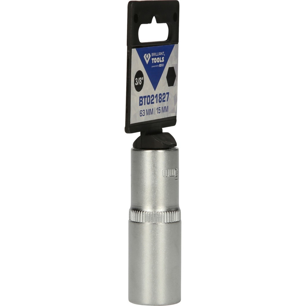 Produktabbildung Nr. 8: BRILLIANT TOOLS 3/8" Sechskant-Stecknuss, lange Ausführung, 15 mm