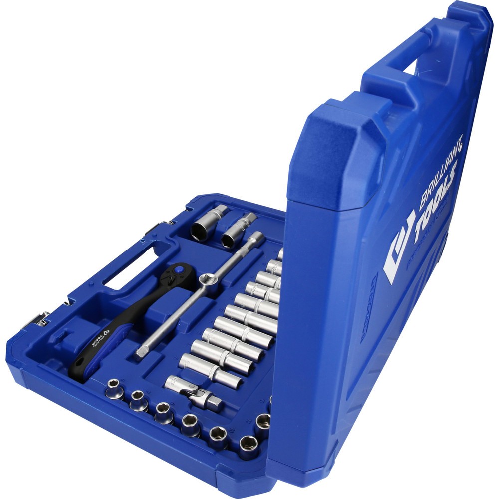 Produktabbildung Nr. 2: BRILLIANT TOOLS 3/8" Steckschlüssel-Satz, 61-tlg