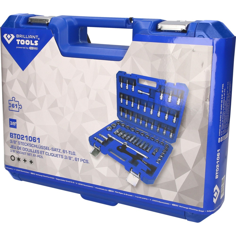 Produktabbildung Nr. 5: BRILLIANT TOOLS 3/8" Steckschlüssel-Satz, 61-tlg