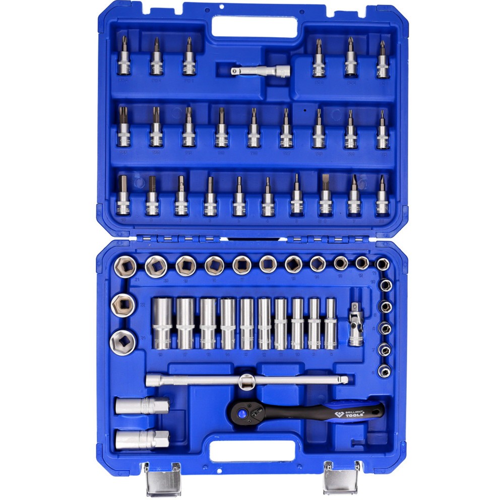 Produktabbildung Nr. 8: BRILLIANT TOOLS 3/8" Steckschlüssel-Satz, 61-tlg