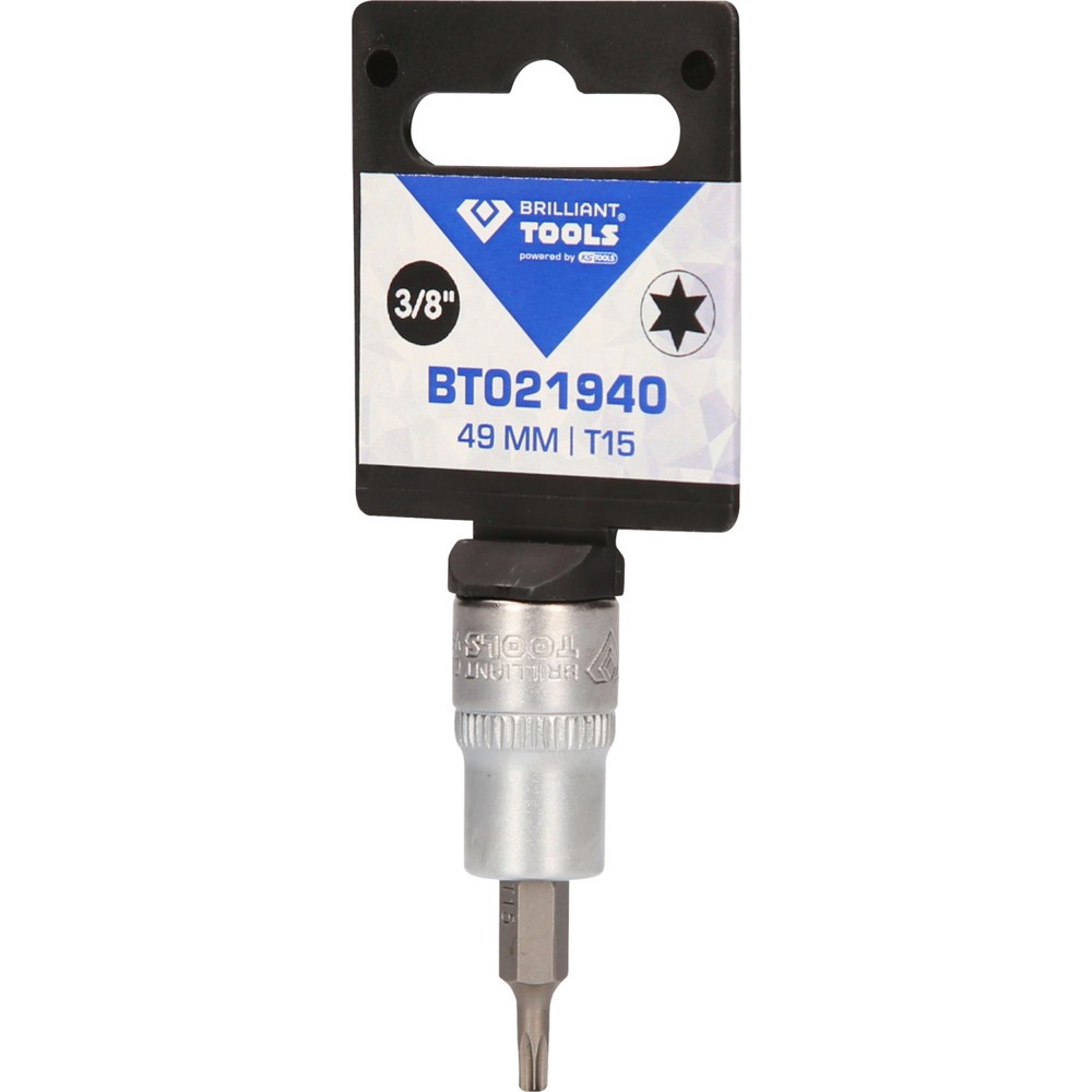 Produktabbildung Nr. 5: BRILLIANT TOOLS 3/8" Torx-Bit-Stecknuss, T15