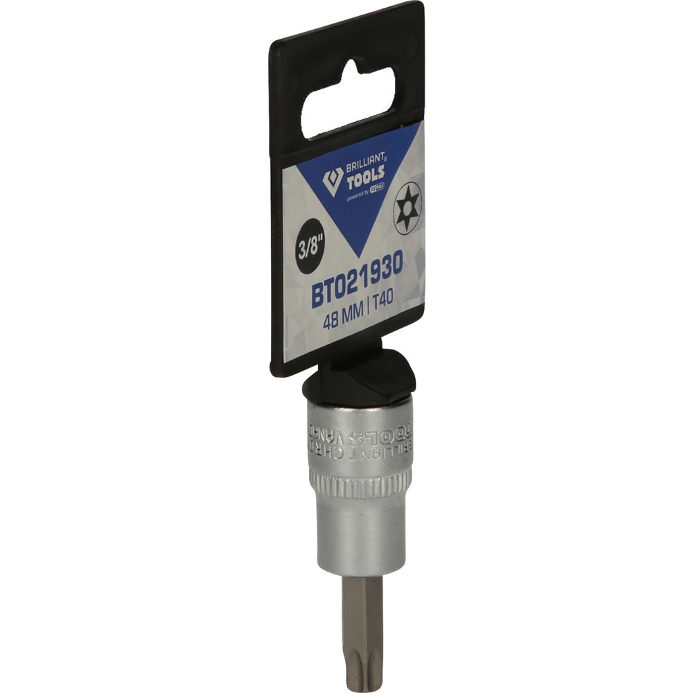 Produktabbildung Nr. 8: BRILLIANT TOOLS 3/8" Torx-Bit-Stecknuss, mit Stirnlochbohrung, TB40