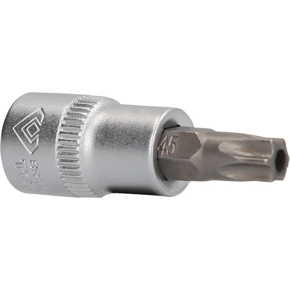 Produktabbildung: BRILLIANT TOOLS 3/8" Torx-Bit-Stecknuss, mit Stirnlochbohrung, TB45