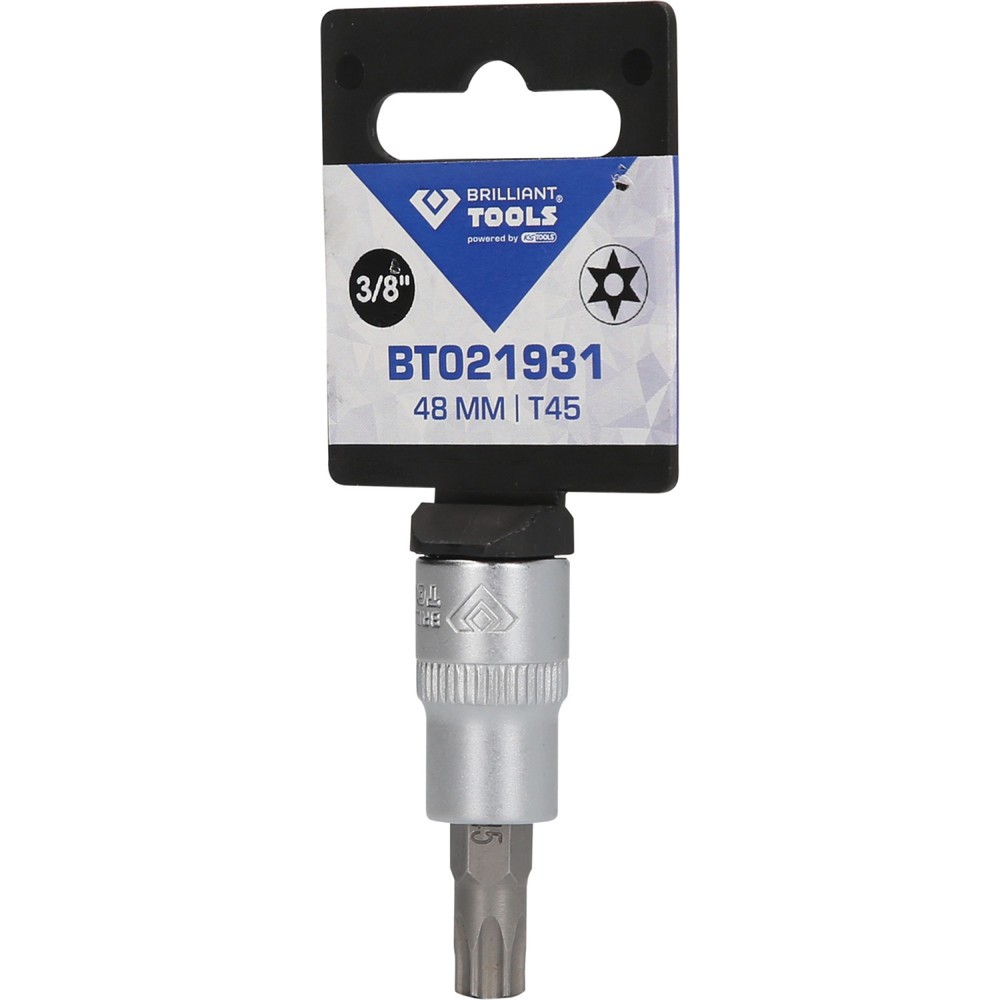 Produktabbildung Nr. 5: BRILLIANT TOOLS 3/8" Torx-Bit-Stecknuss, mit Stirnlochbohrung, TB45