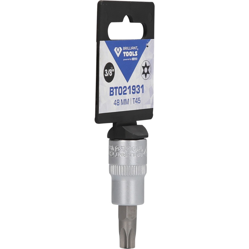 Produktabbildung Nr. 8: BRILLIANT TOOLS 3/8" Torx-Bit-Stecknuss, mit Stirnlochbohrung, TB45