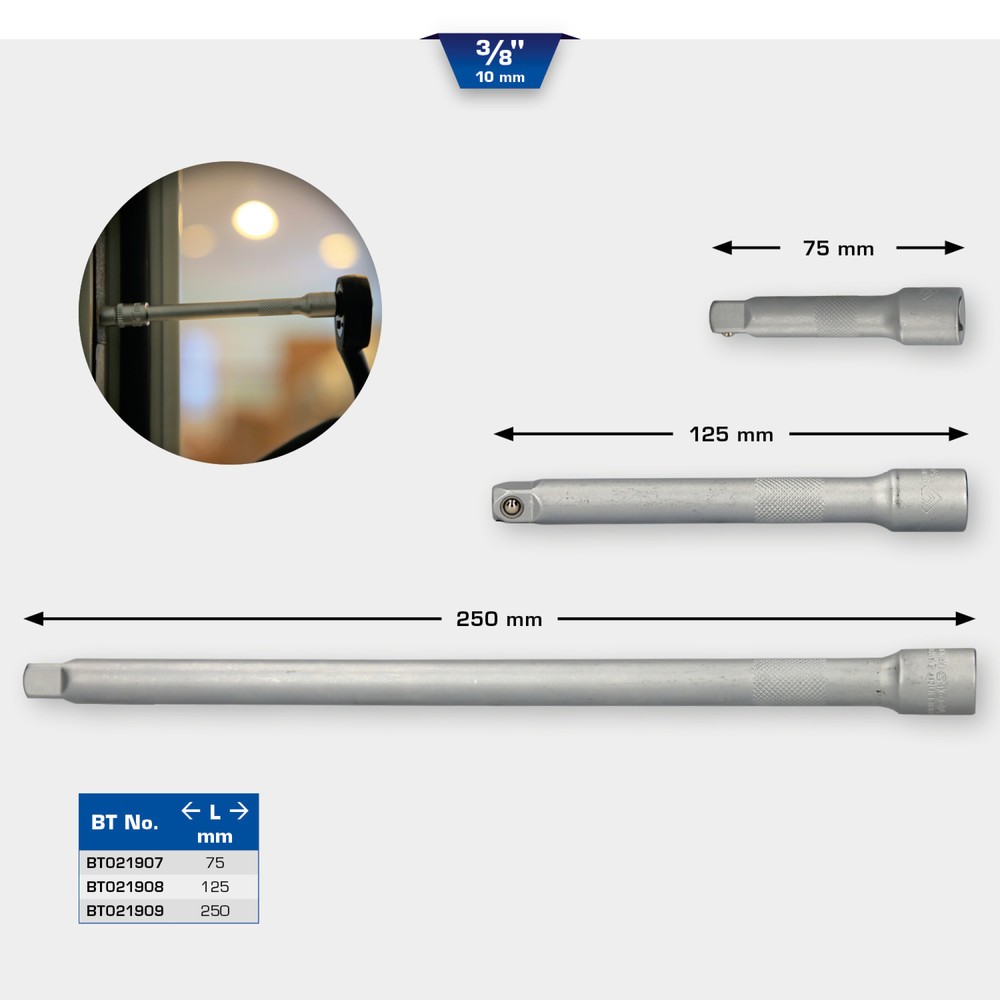 Produktabbildung Nr. 10: BRILLIANT TOOLS 3/8" Verlängerung, 250 mm