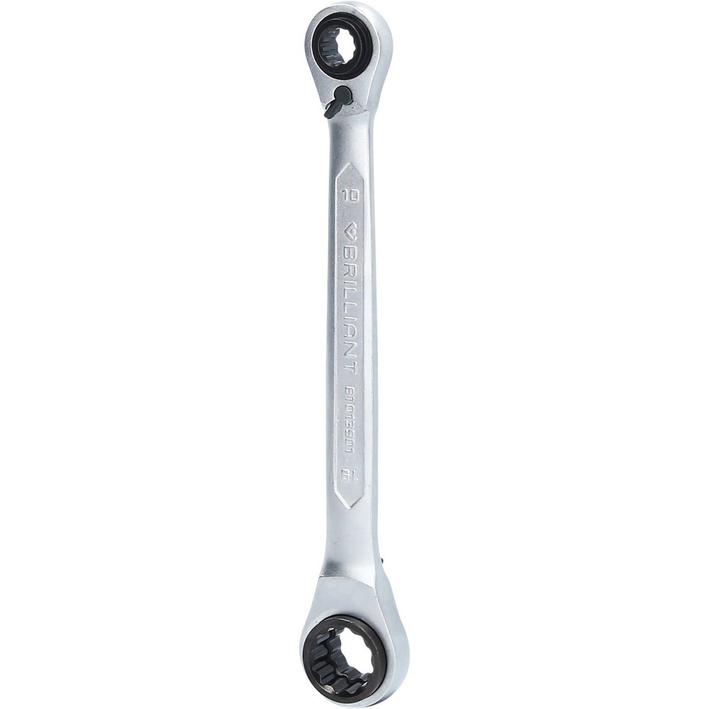 Produktabbildung Nr. 1: BRILLIANT TOOLS 4 in 1, Doppel-Ratschenringschlüssel, 10 x 13, 17 x 19 mm