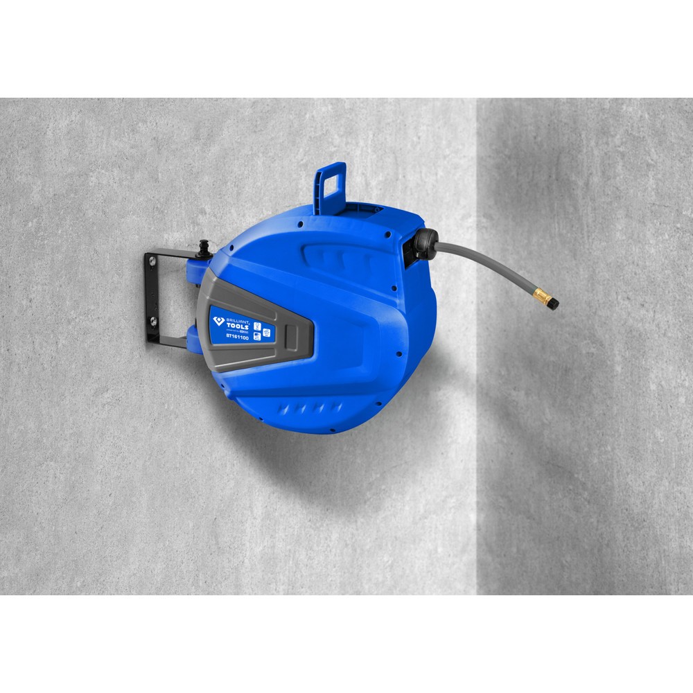 Produktabbildung Nr. 9: BRILLIANT TOOLS Automatischer Druckluftschlauch-Aufroller, Ø 10 mm x 15 m