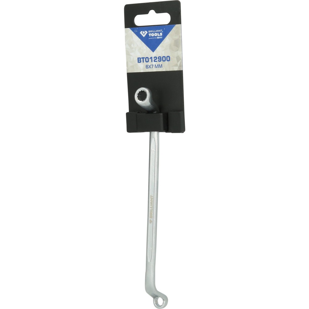 Produktabbildung Nr. 6: BRILLIANT TOOLS Doppel-Ringschlüssel, gekröpft, 6 x 7 mm