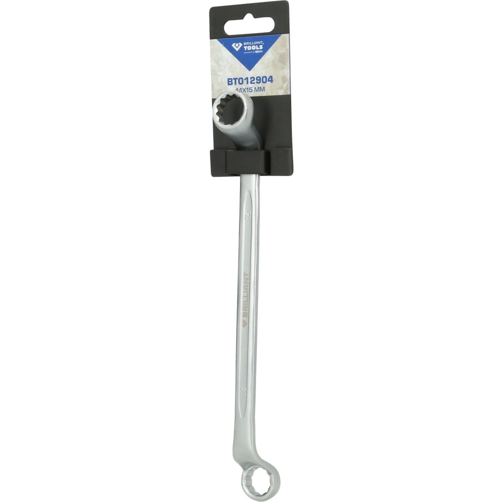 Produktabbildung Nr. 6: BRILLIANT TOOLS Doppel-Ringschlüssel, gekröpft, 14 x 15 mm